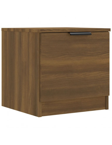 Comodini 2 pz Rovere Marrone 40x39x40 cm