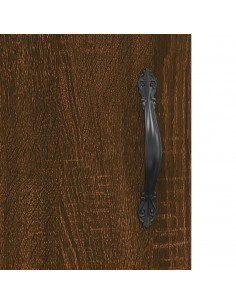 Comodini 2 pz Rovere Marrone 40x40x50 cm in Legno Multistrato