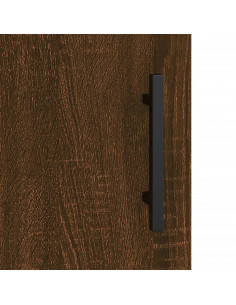 Comodini 2 pz Rovere Marrone 40x40x50 cm in Legno Multistrato