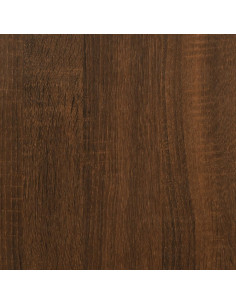 Comodini 2 pz Rovere Marrone 40x42x45 cm in Legno Multistrato