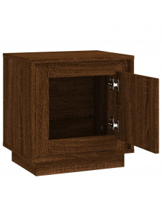 Comodini 2 pz Rovere Marrone 44x35x45 cm in Legno Multistrato