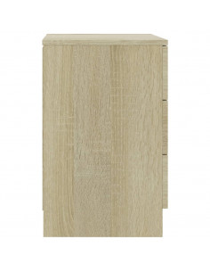 Comodini 2 pz Rovere Sonoma 38x35x56 cm in Legno Multistrato