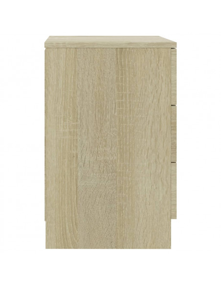 Comodini 2 pz Rovere Sonoma 38x35x56 cm in Legno Multistrato