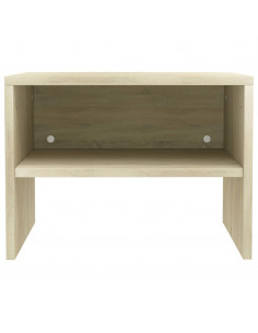 Comodini 2 pz Rovere Sonoma 40x30x30 cm in Legno Multistrato