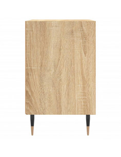 Comodini 2 pz Rovere Sonoma 40x30x50 cm in Legno Multistrato