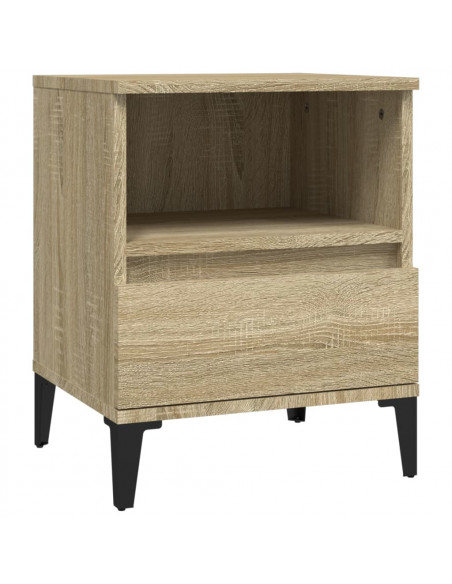 Comodini 2 pz Rovere Sonoma 40x35x50 cm