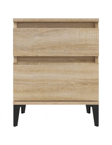 Comodini 2 pz Rovere Sonoma 40x35x50 cm