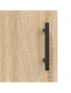 Comodini 2 pz Rovere Sonoma 40x40x50 cm in Legno Multistrato