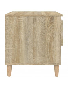 Comodini 2 pz Rovere Sonoma 50x46x50 cm in Legno Multistrato