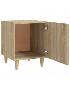 Comodini 2 pz Rovere Sonoma in Legno Multistrato