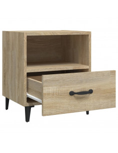 Comodini 2 pz Rovere Sonoma in Legno Multistrato