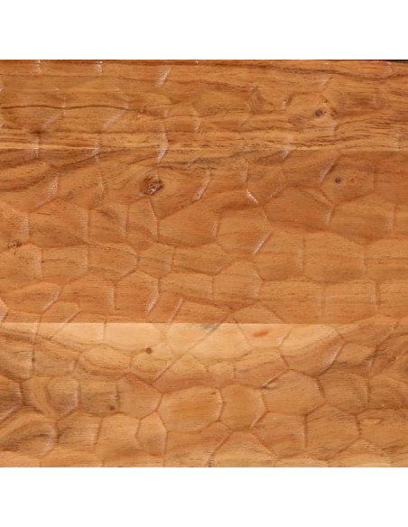 Comodini 2pz 40x33x46 cm in Legno Massello di Acacia