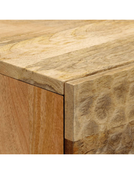 Comodini 2pz 40x33x46 cm in Legno Massello di Mango