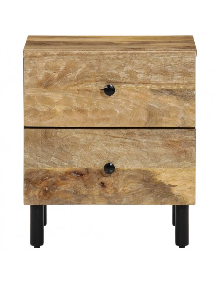 Comodini 2pz 40x33x46 cm in Legno Massello di Mango