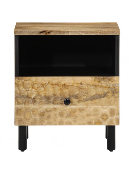 Comodini 2pz 40x33x46 cm in Legno Massello di Mango