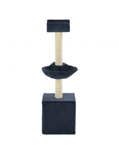 Albero per Gatti con Tiragraffi in Sisal 105 cm Blu