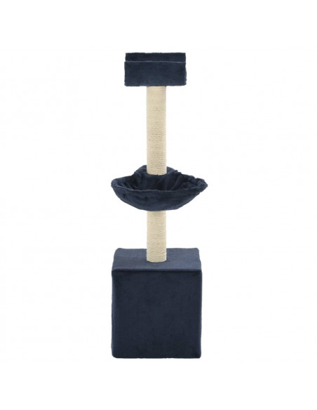 Albero per Gatti con Tiragraffi in Sisal 105 cm Blu
