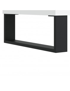 Comodini 2pz Bianchi 40x35x50 cm in Legno Multistrato
