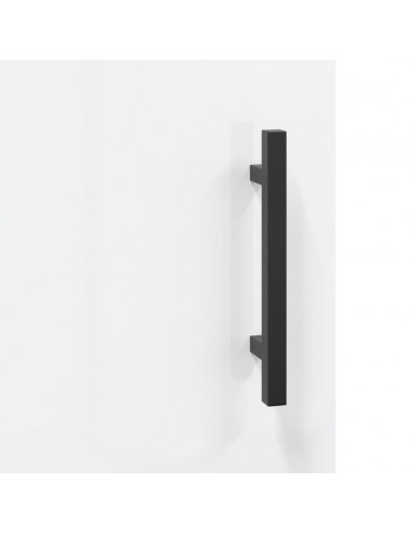 Comodini 2pz Bianco Lucido 40x40x50 cm in Legno Multistrato