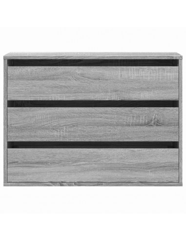 Cassettiera Angolare Grigio Sonoma 80x41x58cm Legno Multistrato