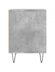 Comodini 2pz Grigio Cemento 40x35x50 cm in Legno Multistrato