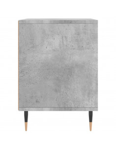 Comodini 2pz Grigio Cemento 40x35x50 cm in Legno Multistrato