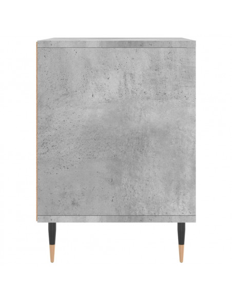 Comodini 2pz Grigio Cemento 40x35x50 cm in Legno Multistrato