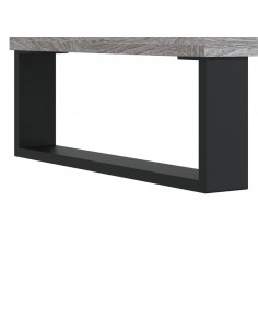 Comodini 2pz Grigio Sonoma 40x35x50 cm in Legno Multistrato