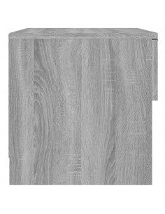 Comodini 2pz Grigio Sonoma in Legno Multistrato