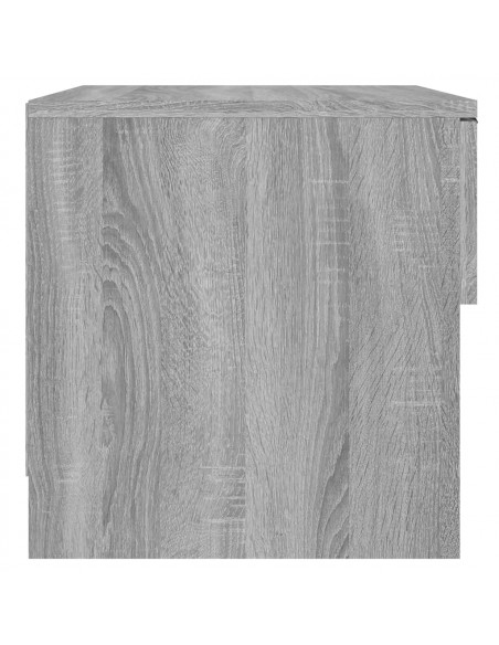 Comodini 2pz Grigio Sonoma in Legno Multistrato