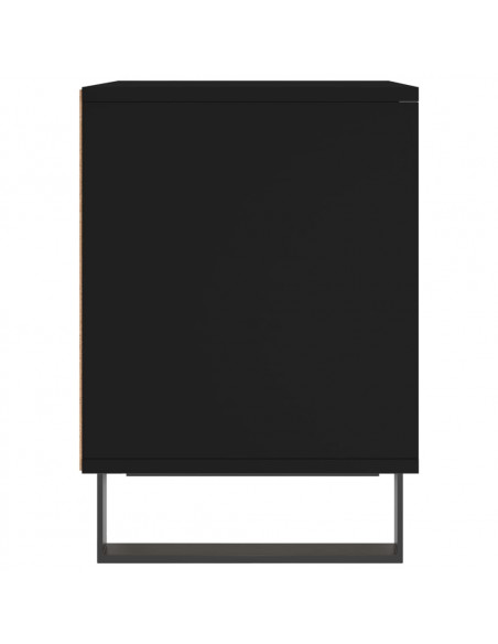 Comodini 2pz Neri 40x35x50 cm in Legno Multistrato