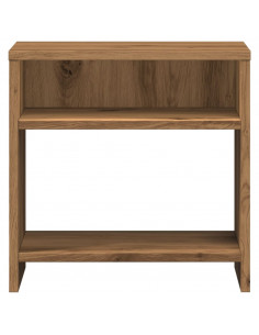 Comodini 2pz Rovere Artigianale 40x30x40 cm in Truciolato