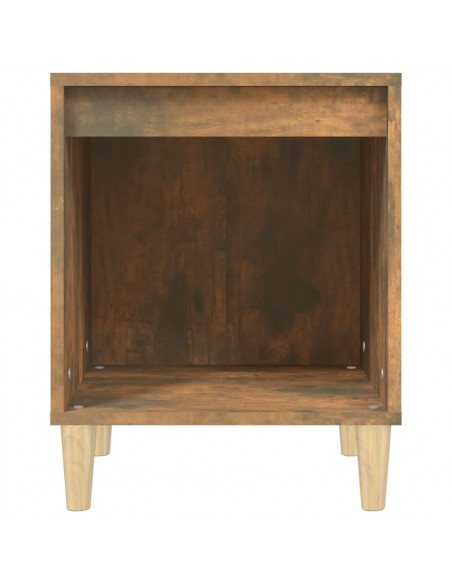 Comodini 2pz Rovere Fumo 40x35x50 cm
