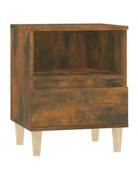 Comodini 2pz Rovere Fumo 40x35x50 cm