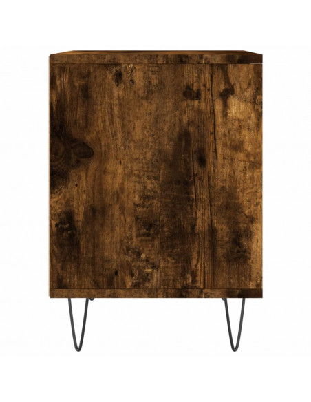 Comodini 2pz Rovere Fumo 40x35x50 cm in Legno Multistrato