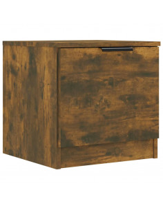 Comodini 2pz Rovere Fumo 40x39x40 cm
