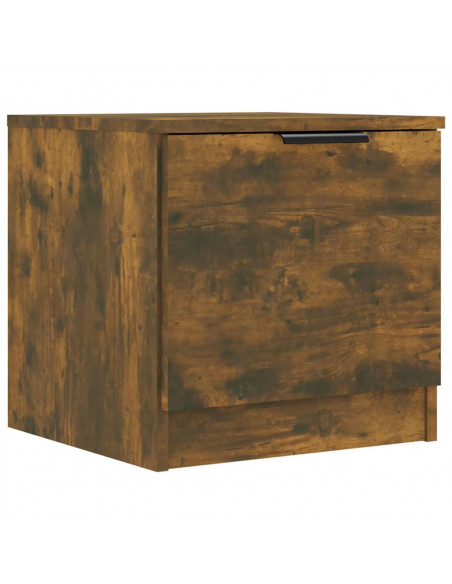Comodini 2pz Rovere Fumo 40x39x40 cm