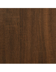 Comodini 2pz Rovere Marrone 34x35,5x50 cm in Legno Multistrato