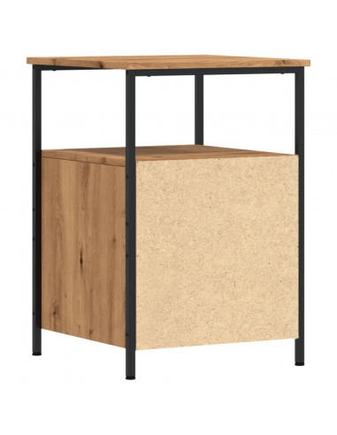 Comodini 2pz Rovere Artigianale 34x35,5x50 cm Legno Multistrato