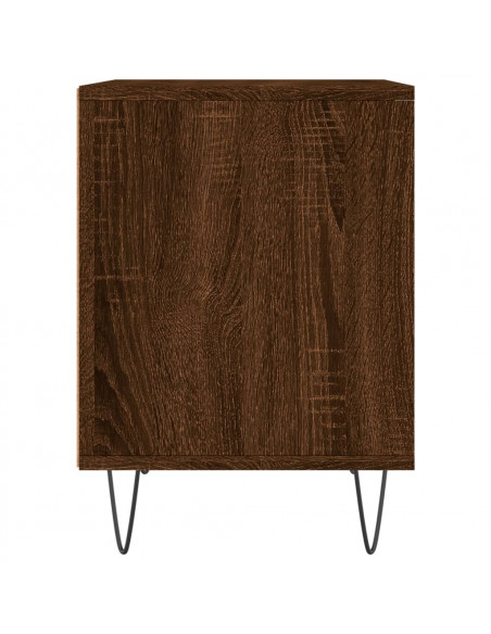 Comodini 2pz Rovere Marrone 40x35x50 cm in Legno Multistrato