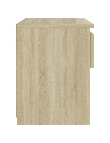 Comodini 2pz Rovere Sonoma 40x30x39 cm in Legno Multistrato