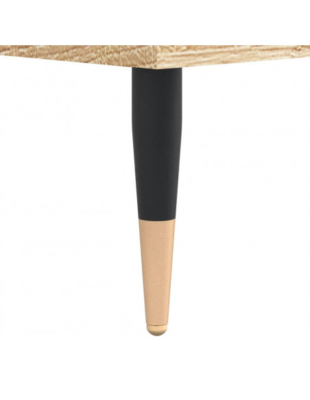 Comodini 2pz Rovere Sonoma 40x35x50 cm in Legno Multistrato