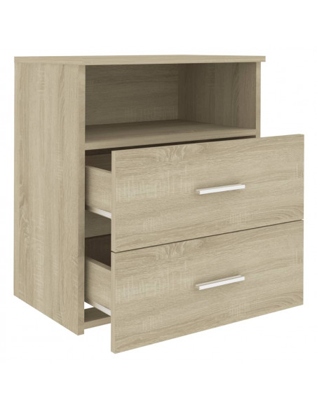 Comodini 2pz Rovere Sonoma 50x32x60 cm