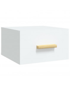 Comodini a Muro 2 pz Bianchi 35x35x20 cm