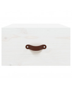 Comodini a Muro 2 pz Bianchi 40x29,5x22 cm