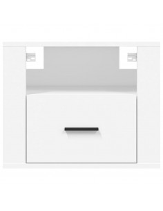 Comodini a Muro 2 pz Bianchi 50x36x40 cm