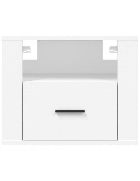 Comodini a Muro 2 pz Bianchi 50x36x40 cm