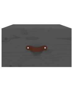 Comodini a Muro 2 pz Grigi 40x29,5x22 cm