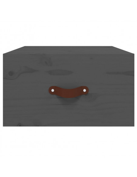 Comodini a Muro 2 pz Grigi 40x29,5x22 cm