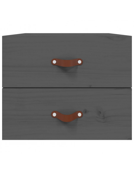Comodini a Muro 2 pz Grigio 50x36x40 cm